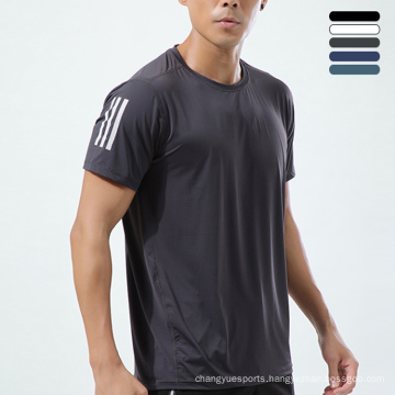 Quick Dry Sports Wear For Men Sweat-Wicking Gym Wear Tops Men Fitness Bodybuilding Mens Sport Tshirt